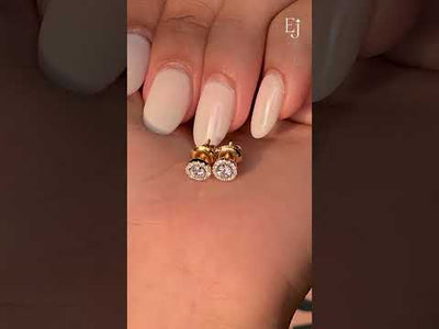 Round Halo Earrings | Earthly Jewels