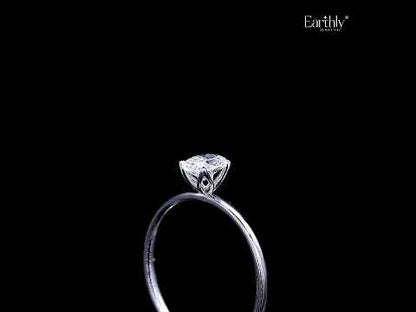 Oval Tulip Prong Ring