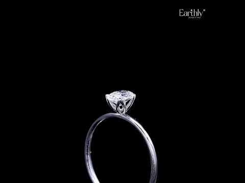 Oval Tulip Prong Ring