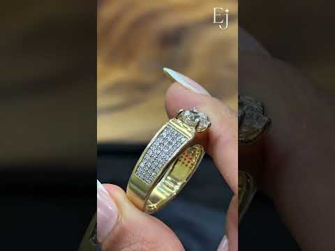 تحميل الفيديو: Men’s Heart Shape Diamond Ring with Pave Band | Earthly Jewels