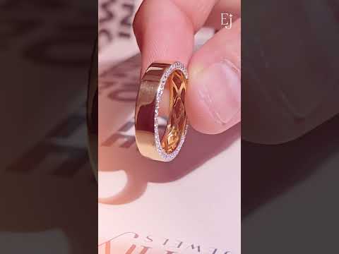 Mens Hidden Diamond Wedding Band | Earthly Jewels