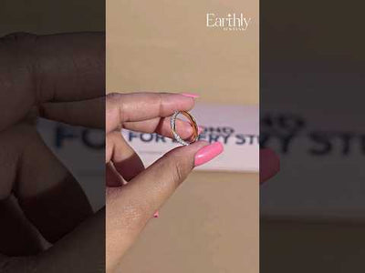 Curved Wedding Band For Round Diamond | Earthy Jewels