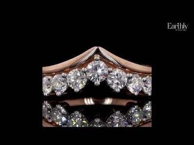 V Shaped Diamond Ring | Earthly Jewels