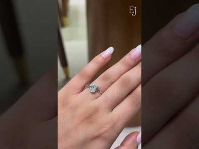 2Ct Oval Solitaire Engagement Ring | Earthly Jewels