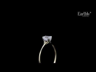 Emerald Cut Split Shank Ring | Earthly Jewels