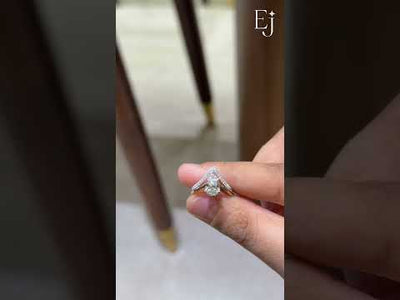 Pear Shape Diamond Vanki Ring | Earthly Jewels