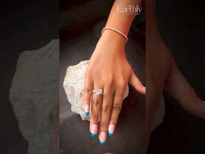Heart Shaped Hidden Halo Engagement Ring | Earthly Jewels