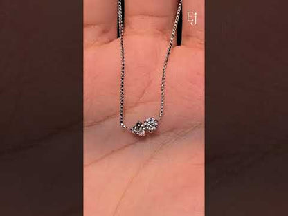 Toi Et Moi Heart and Round Necklace