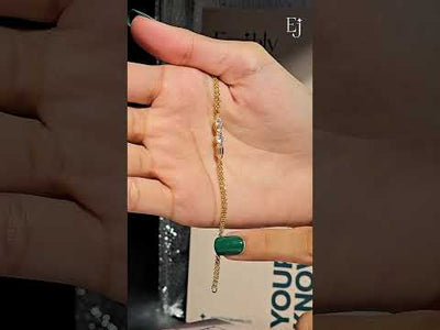 Three Stone Diamond Everyday Bracelet | Earthly jewels
