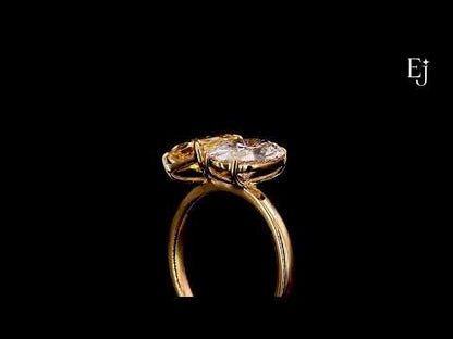 Fancy Yellow Radiant And Oval Toi Et Moi Ring | Earthly  Jewels