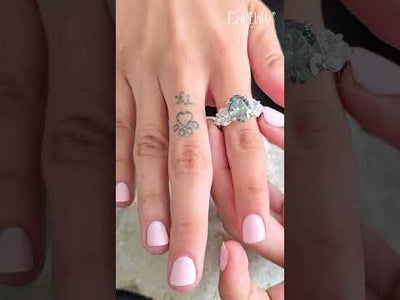 Oval Diamond Empress Five Stone Ring | Earthly jewels