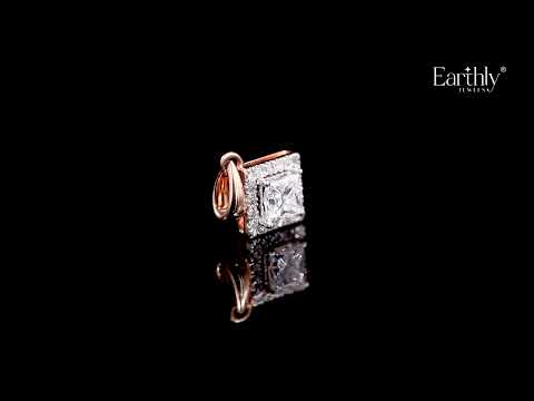 Princess Cut Halo Pendant