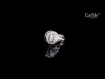 Pear Shaped Diamond Halo Pendant