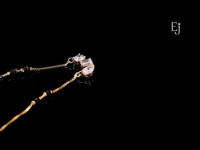 Three Mix Shape Pendant Mangalsutra | Earthly Jewels