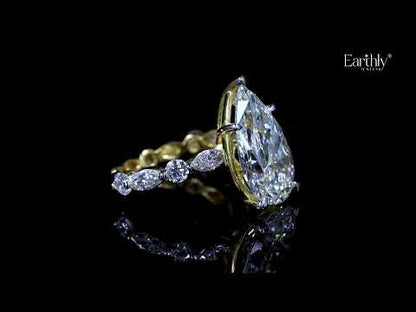 Royal Glow Pear Diamond Ring