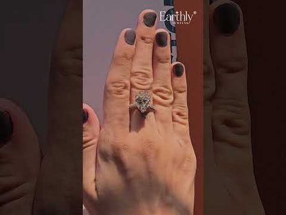 Heart Shaped Hidden Halo Engagement Ring