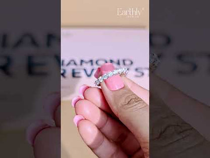 Round Diamond Half Eternity Ring