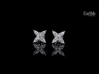 4 Marquise Diamond Earrings | Earthly Jewels