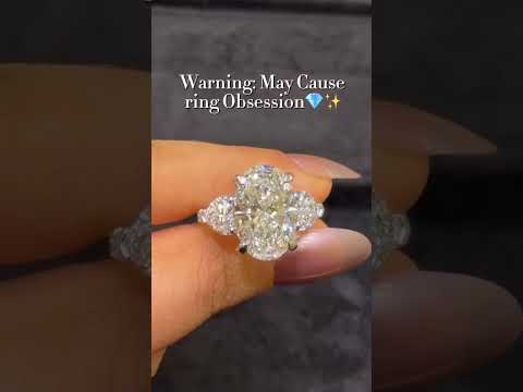 تحميل الفيديو: Oval Diamond Ring with Heart Side Stones | Earthly Jewels