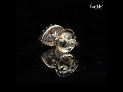 Pear Shaped Halo Earrings