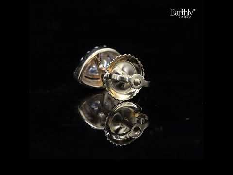 Pear Shaped Halo Earrings