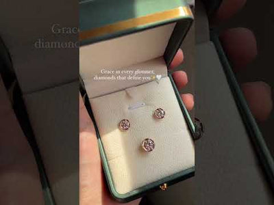 Round Brilliant Diamond Earrings | Earthly Jewels