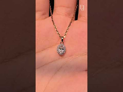 Oval Halo Pendant | Earthly Jewels