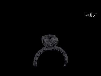 Round Diamond Engagement Ring With Floral Prong