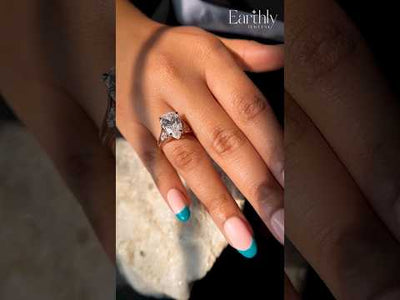 Pear Trilogy Engagement Ring | Earthly Jewels