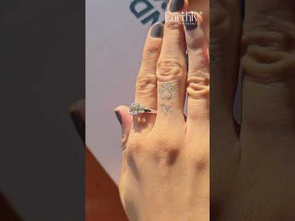 3 Stone Emerald Cut Diamond Ring