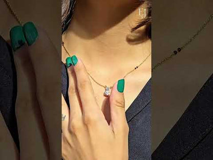 Round Shape Two Diamond Mangalsutra | Earthly Jewels