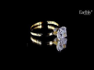 Cushion Solitaire With Double Hidden Halo Ring | Earthly Jewels 