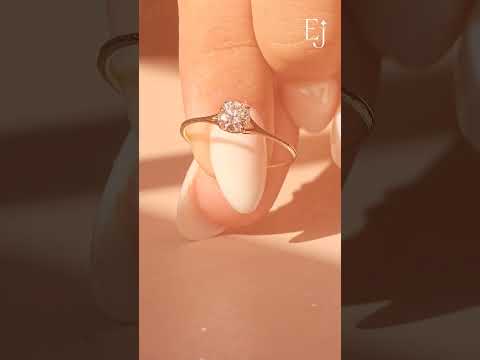 Round Diamond Split Shank Ring | Earthly Jewels
