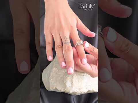 Regal Pink Round Solitaire Engagement Ring | Earthly Jewels