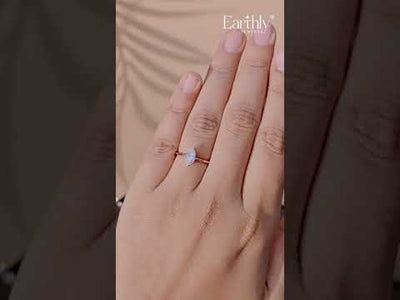 Marquise Solitaire Engagement Ring | Earthly Jewels
