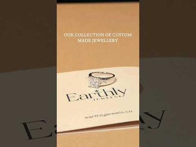 Princess Solitaire Engagement Ring For Men | Earthly Jewels