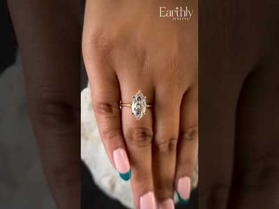 2 Carat Marquise Diamond Solitaire Ring | Earthly Jewels
