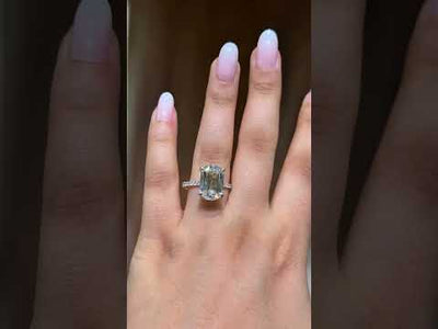 Cushion Diamond Ring With Hidden Halo | Earthly Jewels