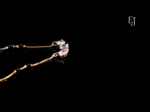 Three Mix Shape Pendant Mangalsutra | Earthly Jewels