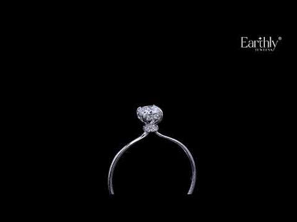 Round Hidden Halo Engagement Ring