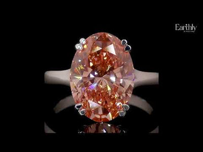6 Ct Oval Solitaire Ring With Double Prong Set | Earthly jewels