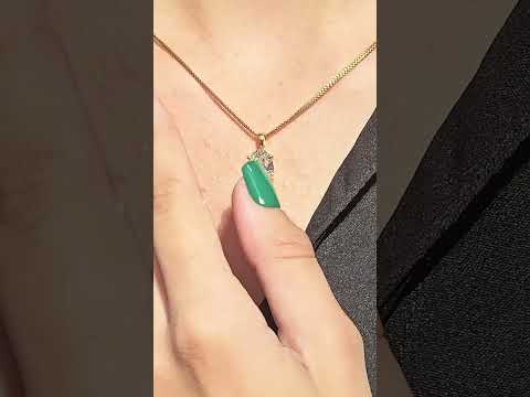 Oval Diamond Solitaire Pendant | Earthly Jewels 