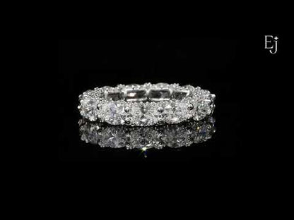 Oval Diamond Ferris Wheel Eternity Band | Earthly Jewels