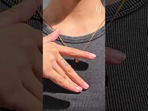 Yellow Radiant Diamond Solitaire Pendent | Earthly Jewels