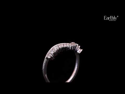 Tiny Crown Ring With Round Diamonds | Earthly Jewels