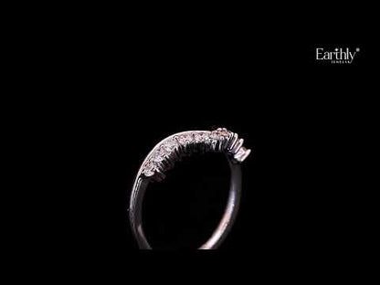Tiny Crown Ring With Round Diamonds | Earthly Jewels