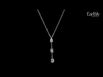 3 Diamond Drop Necklace | Earthly Jewels