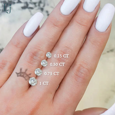 Round Solitaire Engagement Female Puzzle Heart Ring