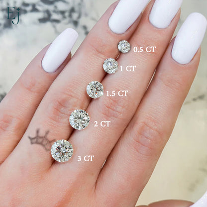 Round Shape Solitaire Ring | Earthly Jewels