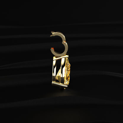 Yellow Pear Shape Solitaire Pendent | Earthly Jewels
